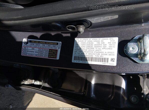 2HKRW2H52MH622285 2021 HONDA CR-V Gray Engine compartment view
