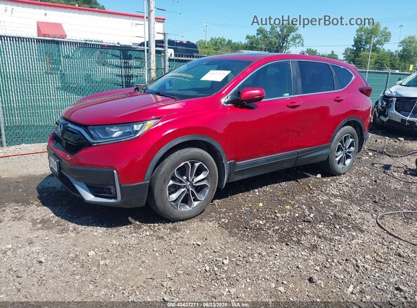 2HKRW2H53LH632841 2020 HONDA CR-V Red Առջևի ձախ երեք քառորդ տեսարան