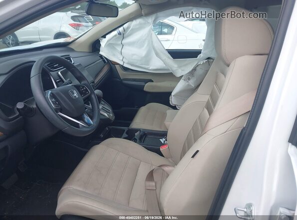 2HKRW2H56NH613798 2022 HONDA CR-V White Widok wnętrza z przodu