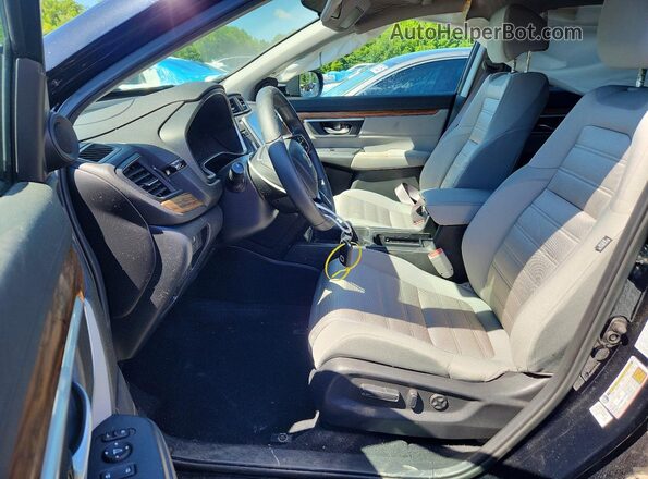 2HKRW2H57NH607962 2022 HONDA CR-V Черный Вид салона спереди