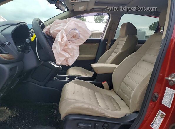2HKRW2H59JH693575 2018 HONDA CR-V Красный Вид салона спереди