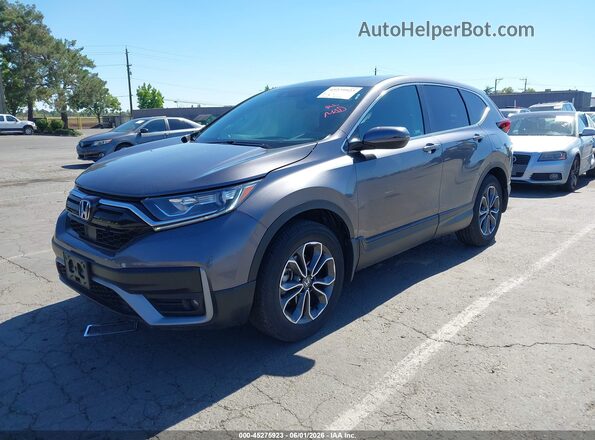 2HKRW2H5XMH620669 2021 HONDA CR-V Gray Առջևի ձախ երեք քառորդ տեսարան