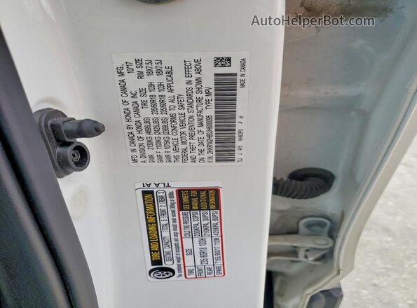 2HKRW2H80JH600095 2018 HONDA CR-V Белый Вид наклейки с VIN-кодом