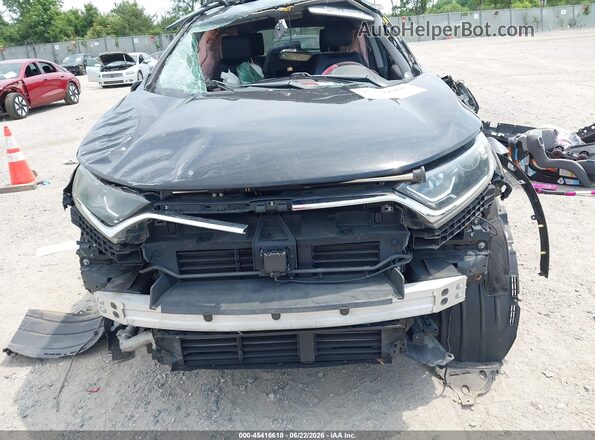 2HKRW2H80JH643268 2018 HONDA CR-V Black Widok wnętrza z tyłu