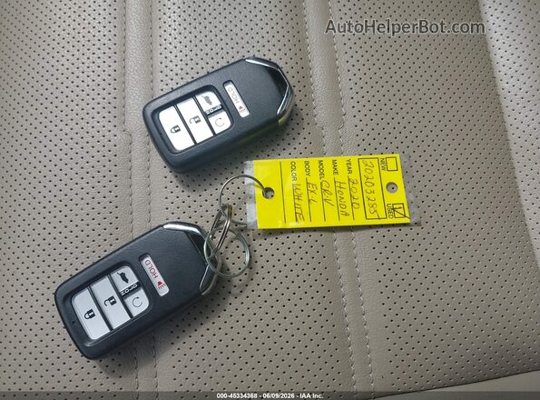 2HKRW2H80LH613285 2020 HONDA CR-V White Dashboard view