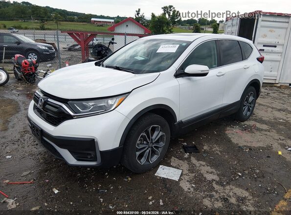 2HKRW2H82NH641995 2022 HONDA CR-V White წინა მარცხენა ხედი სამი მეოთხედიდან