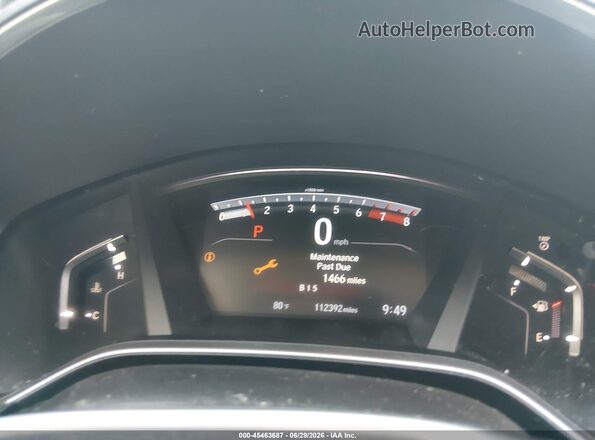 2HKRW2H83KH671289 2019 HONDA CR-V Белый Вид задних сидений