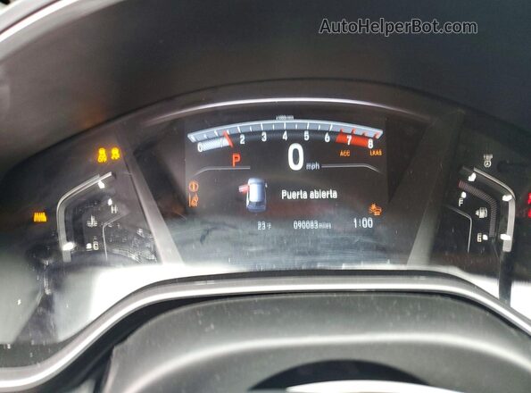 2HKRW2H84NH655641 2022 HONDA CR-V Red Սարքավորումների վահանակի տեսք