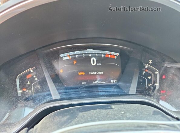 2HKRW2H85LH646069 2020 HONDA CR-V Gray Vista del cuadro de instrumentos