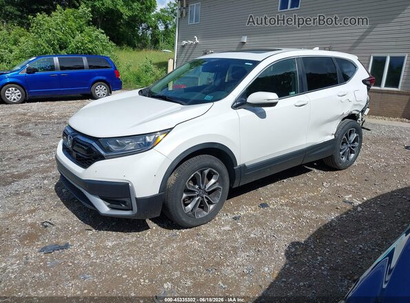 2HKRW2H85MH678151 2021 HONDA CR-V White წინა მარცხენა ხედი სამი მეოთხედიდან