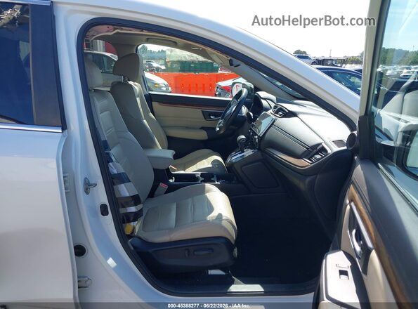 2HKRW2H86HH600175 2017 HONDA CR-V White Widok wnętrza z przodu
