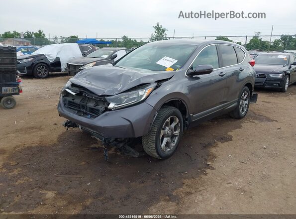 2HKRW2H87HH608964 2017 HONDA CR-V Gray Առջևի ձախ երեք քառորդ տեսարան