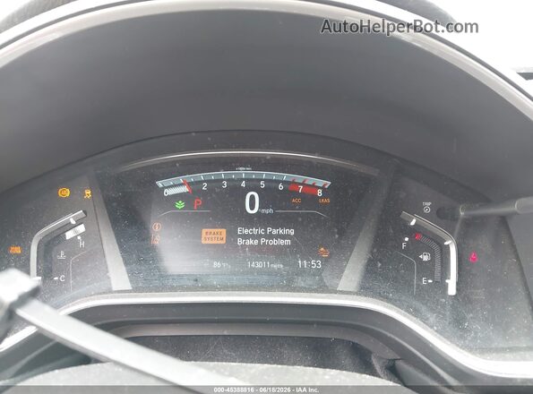 2HKRW2H87JH626337 2018 HONDA CR-V Blue Rear seats view