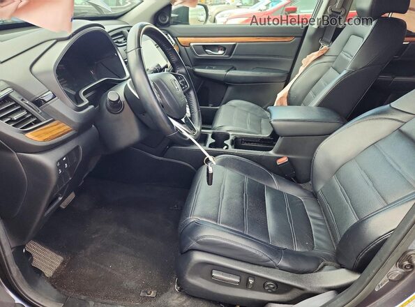 2HKRW2H87JH628217 2018 HONDA CR-V Gray Front interior view