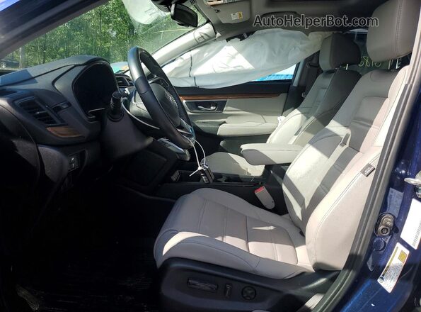 2HKRW2H88LH615253 2020 HONDA CR-V Синий Вид салона спереди