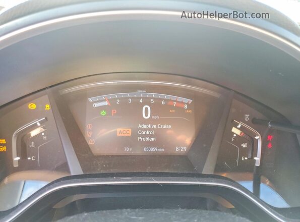 2HKRW2H88LH615253 2020 HONDA CR-V Синий Вид щитка приборов
