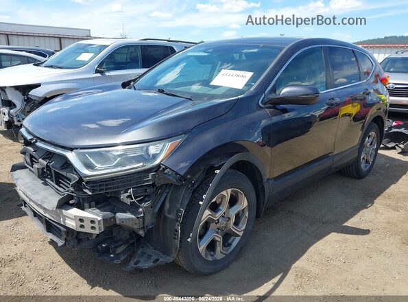 2HKRW2H89JH656813 2018 HONDA CR-V Gray Vista tres cuartos delantera izquierda