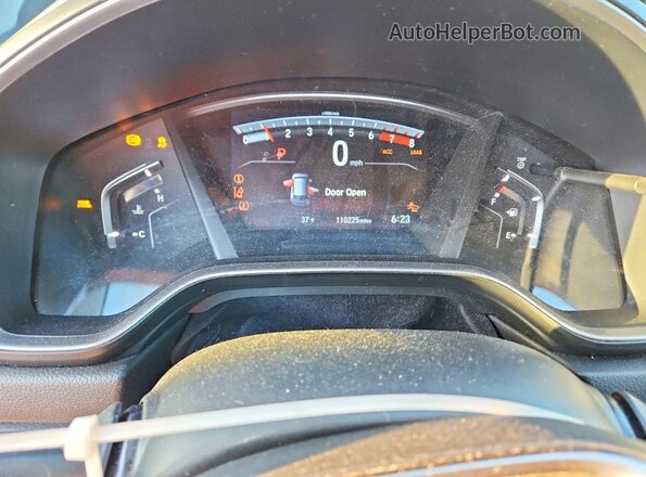 2HKRW2H89JH690332 2018 HONDA CR-V Silver Instrument cluster view