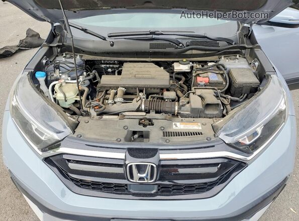 2HKRW2H89MH654709 2021 HONDA CR-V Blue Rear interior view