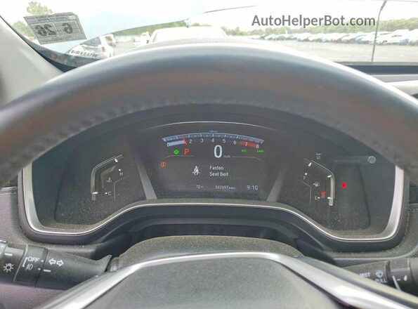 2HKRW2H89MH654709 2021 HONDA CR-V Blue Instrument cluster view