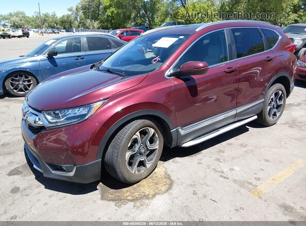 2HKRW2H91HH680896 2017 HONDA CR-V Burgundy წინა მარცხენა ხედი სამი მეოთხედიდან