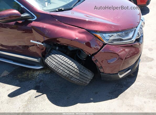 2HKRW2H91HH680896 2017 HONDA CR-V Burgundy წინა ხედი
