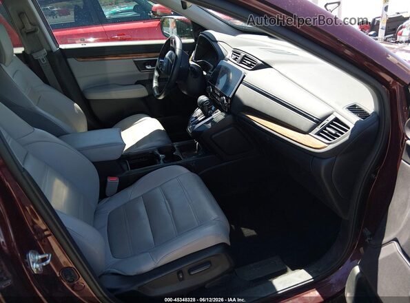 2HKRW2H91HH680896 2017 HONDA CR-V Burgundy წინა სალონის ხედი
