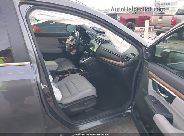 2HKRW2H91MH604136 2021 HONDA CR-V Gray Front interior view