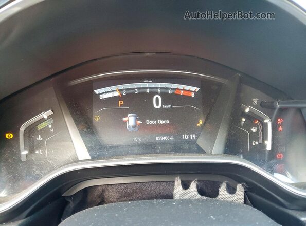 2HKRW2H92NH226135 2022 HONDA CR-V White Vista del cuadro de instrumentos