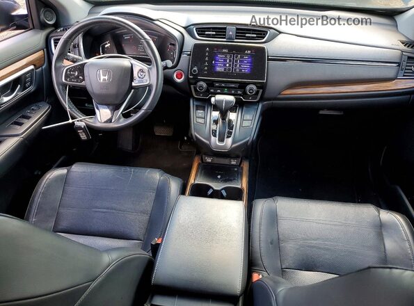 2HKRW2H92NH615664 2022 HONDA CR-V Black Dashboard view