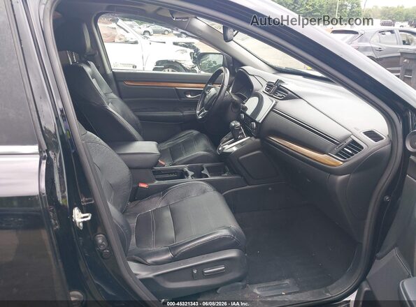 2HKRW2H96HH640278 2017 HONDA CR-V Black წინა სალონის ხედი