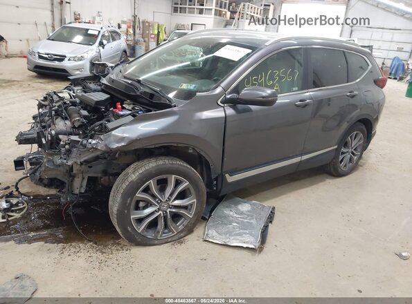 2HKRW2H96NH653298 2022 HONDA CR-V Gray Front left