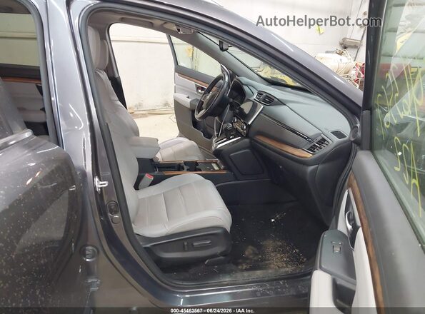 2HKRW2H96NH653298 2022 HONDA CR-V Gray Front interior view