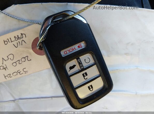 2HKRW2H97LH688719 2020 HONDA CR-V Gray Widok deski rozdzielczej