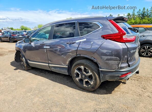 2HKRW2H98JH137308 2018 HONDA CR-V Gray Задня ліва чверть