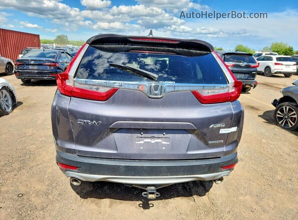 2HKRW2H98JH137308 2018 HONDA CR-V Gray Вид ззаду