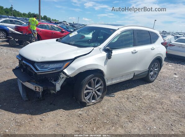 2HKRW2H98NH671575 2022 HONDA CR-V White წინა მარცხენა ხედი სამი მეოთხედიდან