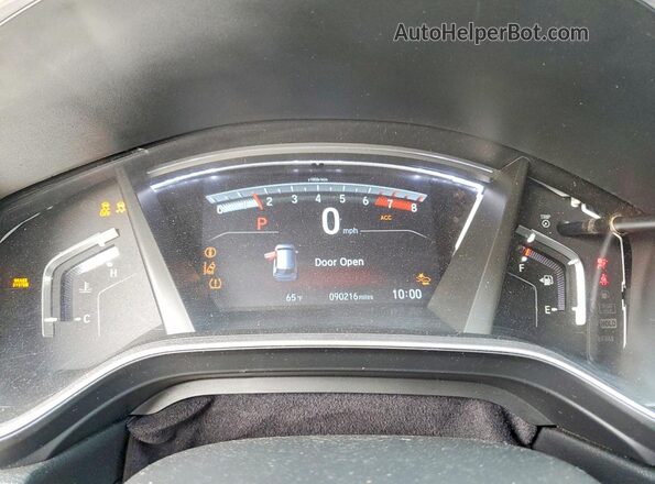 2HKRW2H99LH670545 2020 HONDA CR-V Black Widok zestawu wskaźników