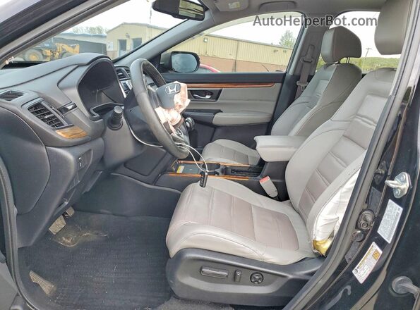 2HKRW2H99LH670545 2020 HONDA CR-V Black Widok wnętrza z przodu