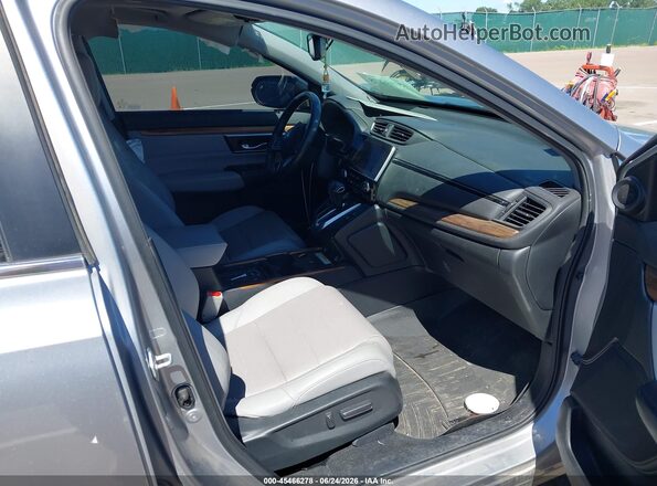 2HKRW2H9XNH653417 2022 HONDA CR-V Gray Front interior view