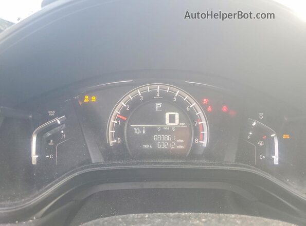 2HKRW6H3XKH217424 2019 HONDA CR-V Silver Вид щитка приладів