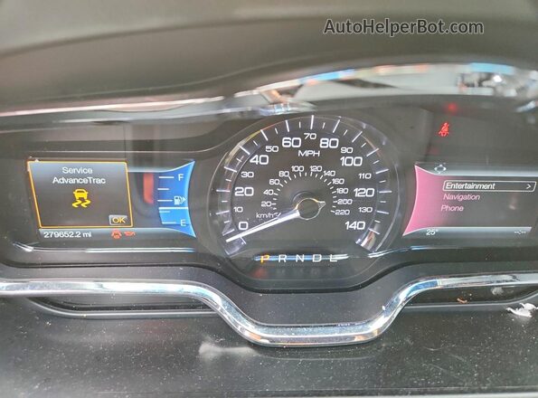 2L1MJ5LTXKBL01732 2019 LINCOLN MKT Black Instrument cluster view