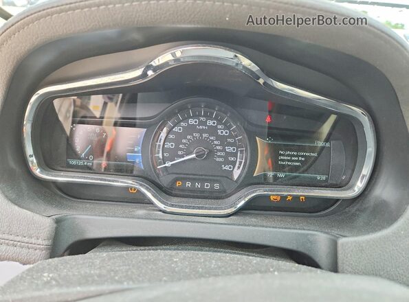 2LMHJ5AT5JBL01708 2018 LINCOLN MKT Silver Instrument cluster view