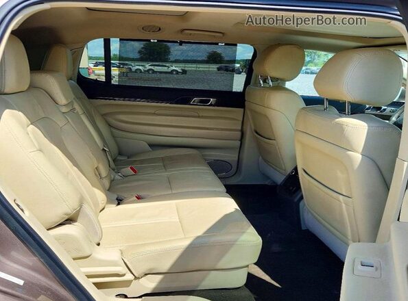 2LMHJ5AT5KBL00995 2019 LINCOLN MKT Tan Vista de los asientos traseros