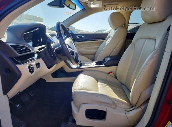2LMHJ5AT7JBL00219 2018 LINCOLN MKT Burgundy Widok wnętrza z przodu