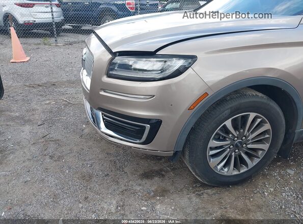 2LMPJ6J90LBL35144 2020 LINCOLN NAUTILUS Tan Առջևի վահանակի տեսք