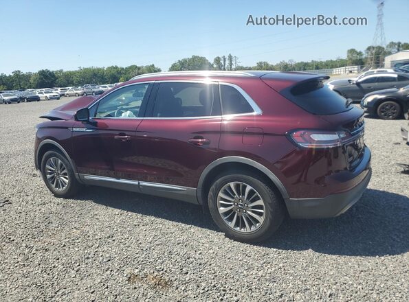 2LMPJ6J98LBL09214 2020 LINCOLN NAUTILUS Burgundy Trasero izquierdo