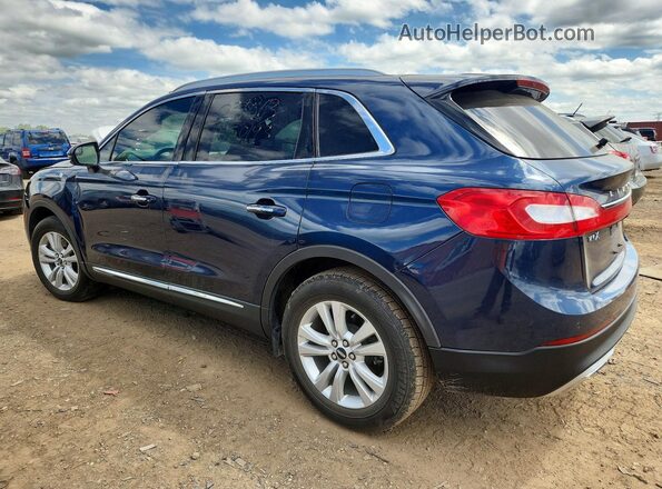 2LMPJ6JR1HBL50193 2017 LINCOLN MKX Blue Задня ліва чверть