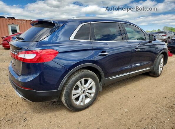 2LMPJ6JR1HBL50193 2017 LINCOLN MKX Blue Задня права чверть