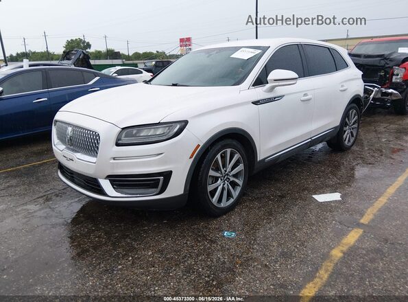 2LMPJ6K92KBL11196 2019 LINCOLN NAUTILUS White Przód lewy